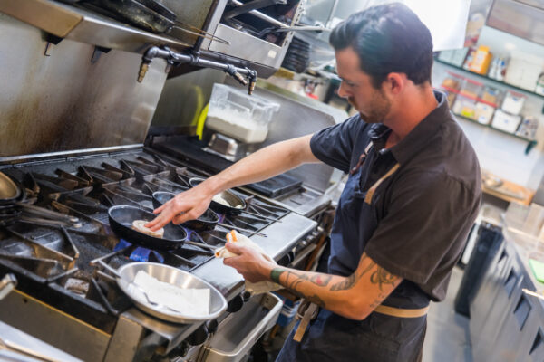 Burlingame Restaurant kitchen