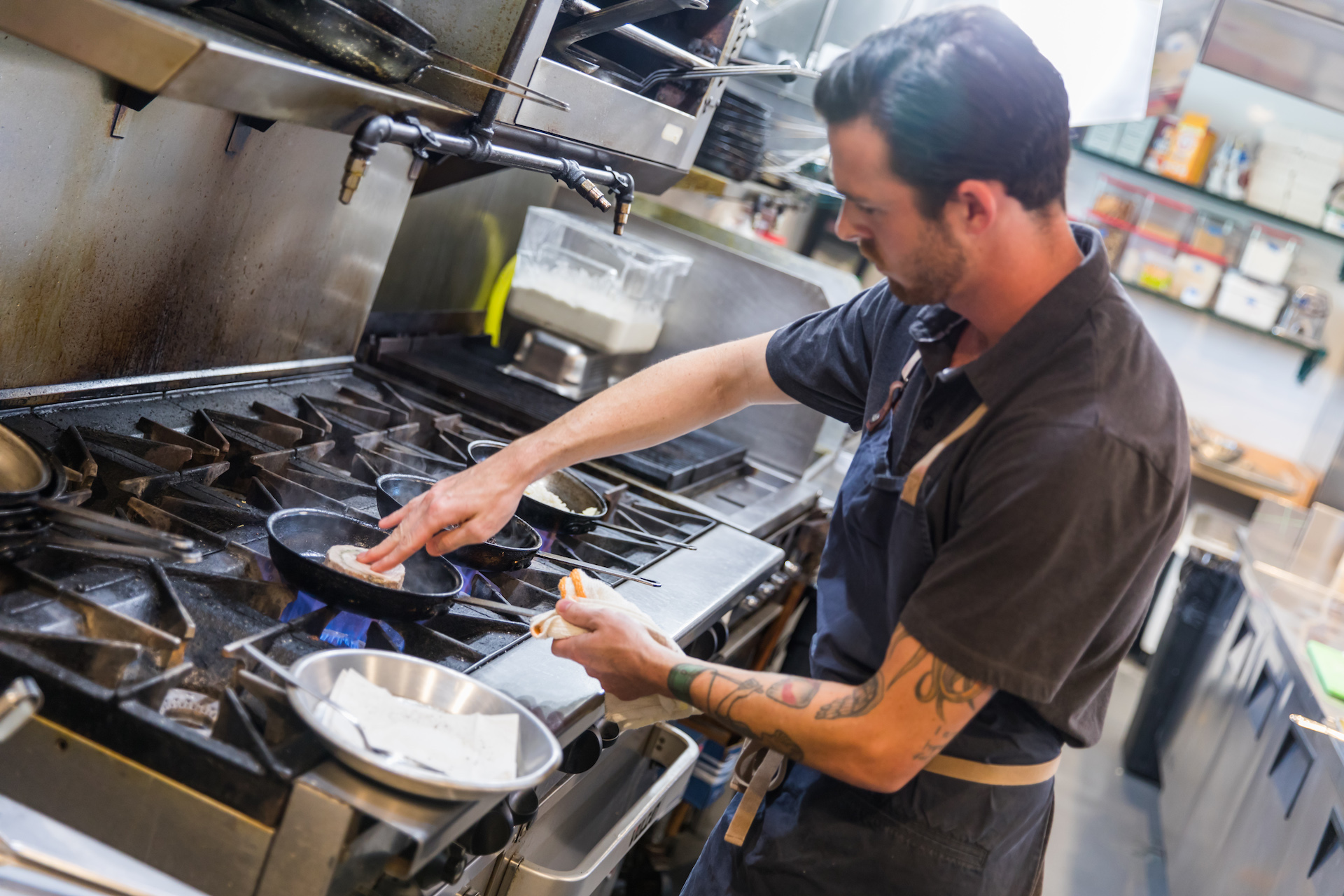 Burlingame Restaurant kitchen
