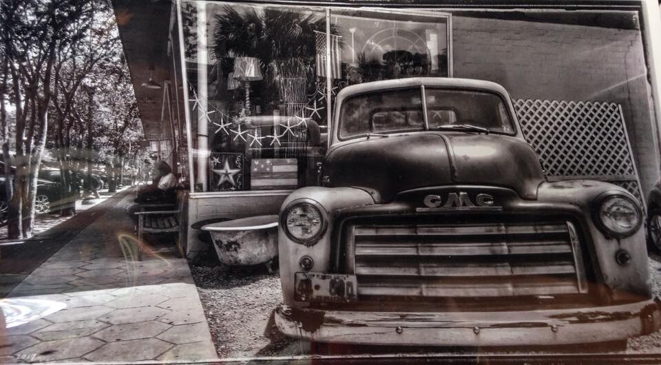 classic car outside of Eight Flags Antique Market Amelia Island