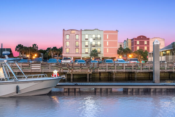 Hampton Inn & Suites, Amelia Island Historic Harbor Front from water